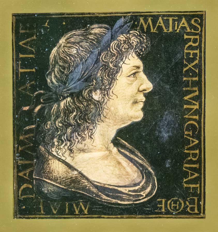 Matthias Corvinus from a Corvina Codex 900
