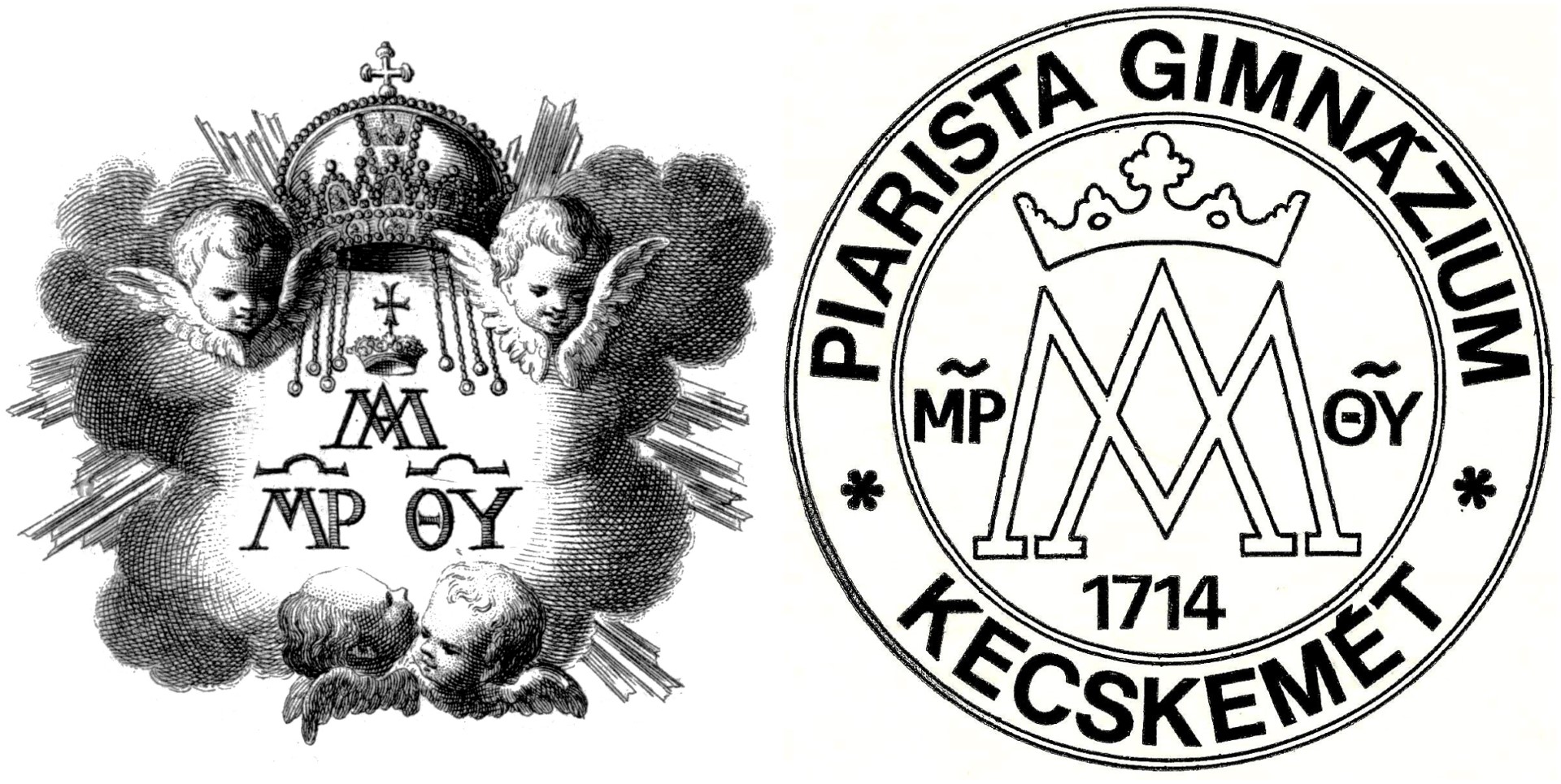 Kecskemeti Piarista Gimnazium cimere 1918 1989