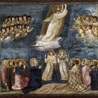 Kép: Giotto di Bondone, Krisztus mennybemenetele, 14. század