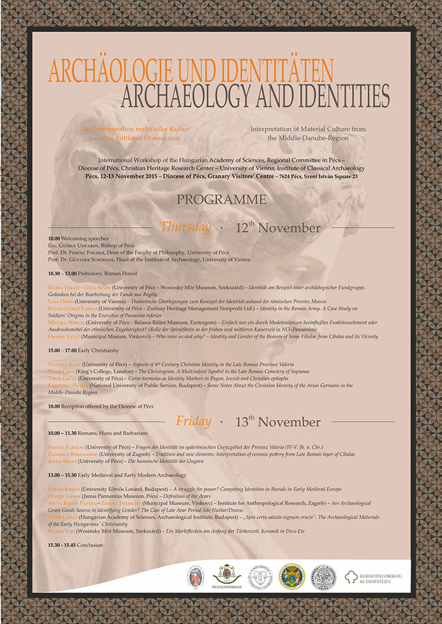 A régészeti konferencia plakátja