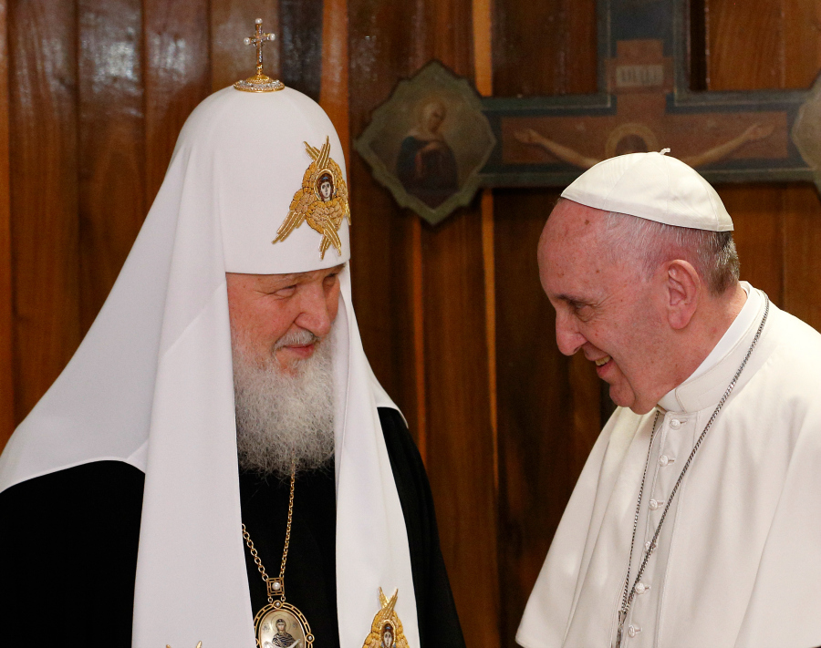 Ferenc pápa és Kirill pátriárka Kubában