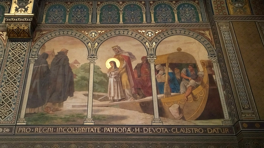 Szent Margit abrazolasa a Maria kapolnaban Pecsi Szekesegyhaz 04 pm 900