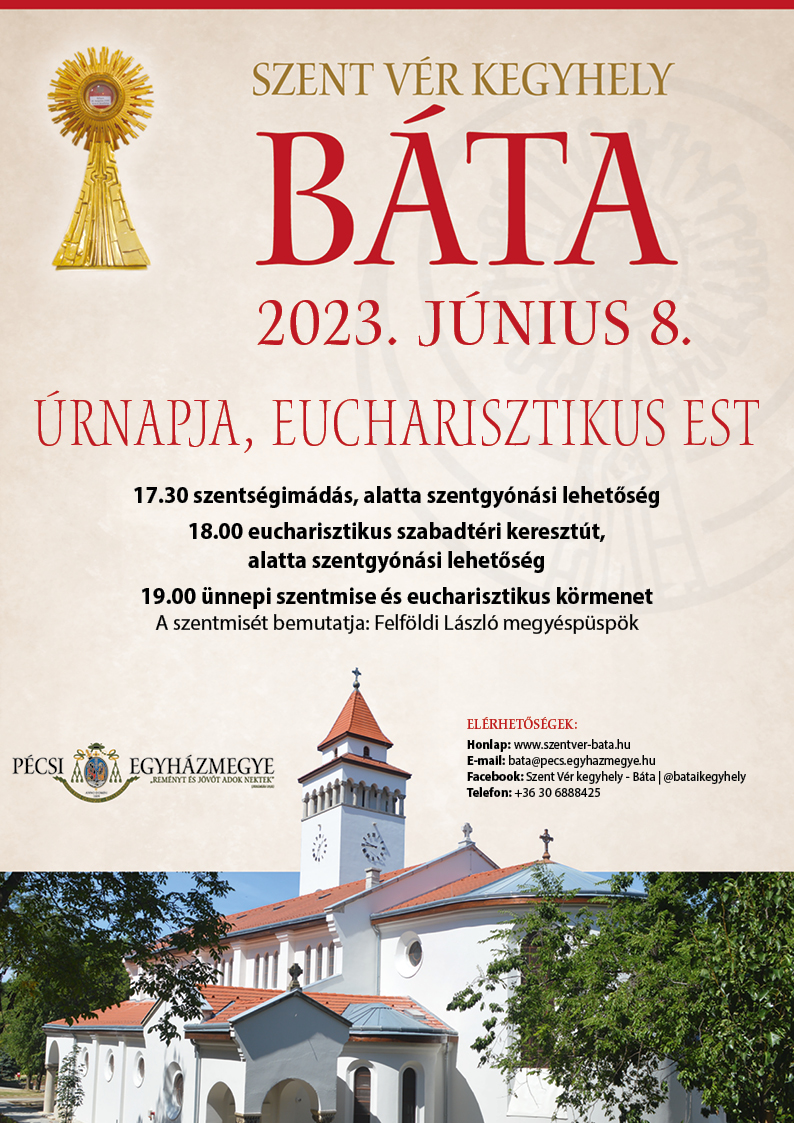 Urnapja Eucharisztikus est Batan 2023 web
