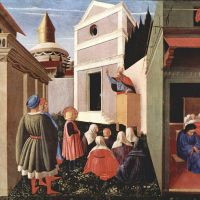 Fra Angelico: A három szűz férjhezadása | Forrás: Wikipédia