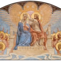 Mária mennyei megkoronázása - Székely Bertalan freskója a pécsi székesegyház Mária-kápolnájában. | Fotó: Loósz Róbert
