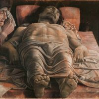 Halott Krisztus siratása, 1480, tempera, vászon, Pinacoteca di Brera, Milánó