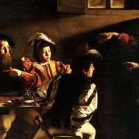 Máté elhívása (Caravaggio, 1599-1600, San Luigi dei Francesi, Róma)