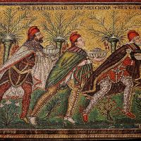 Napkeleti bölcsek, 6. század eleji mozaik a ravennai Sant’Apollinare Nuovo bazilikából