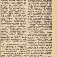 Híradás a főpapi eskütételről a Dunántúli Napló 1969. január 24-i számában