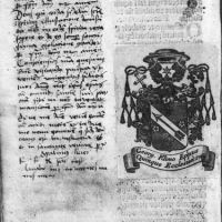 Az OSZK papírra nyomtatott Pécsi Missale-példánya Klimo György pécsi püspök ex librisével