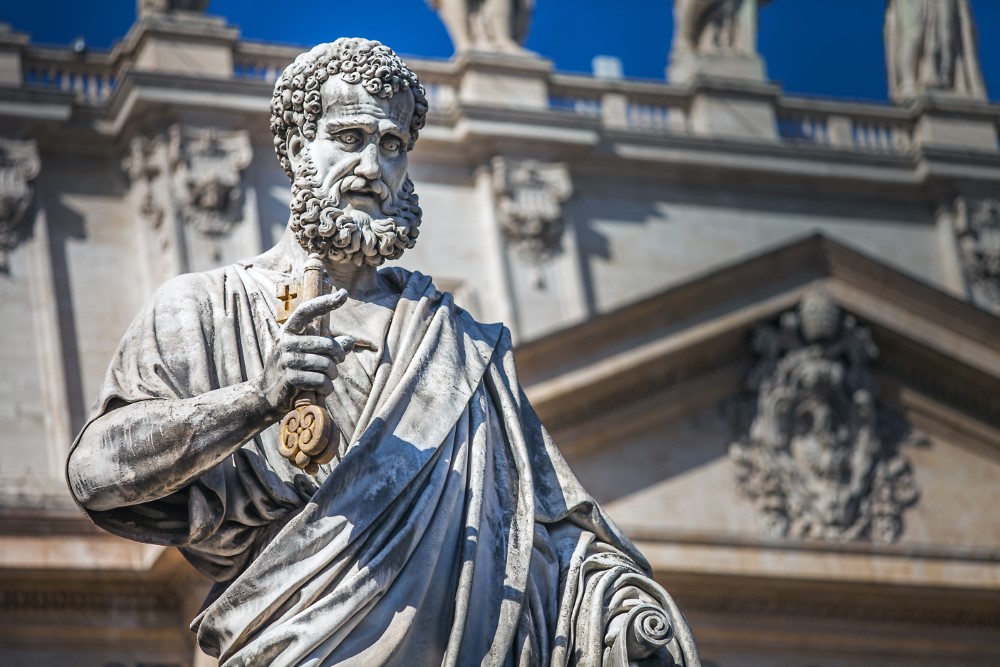Vatican,City,Latium,Italy,October,05,,2019,Statue,In,St.